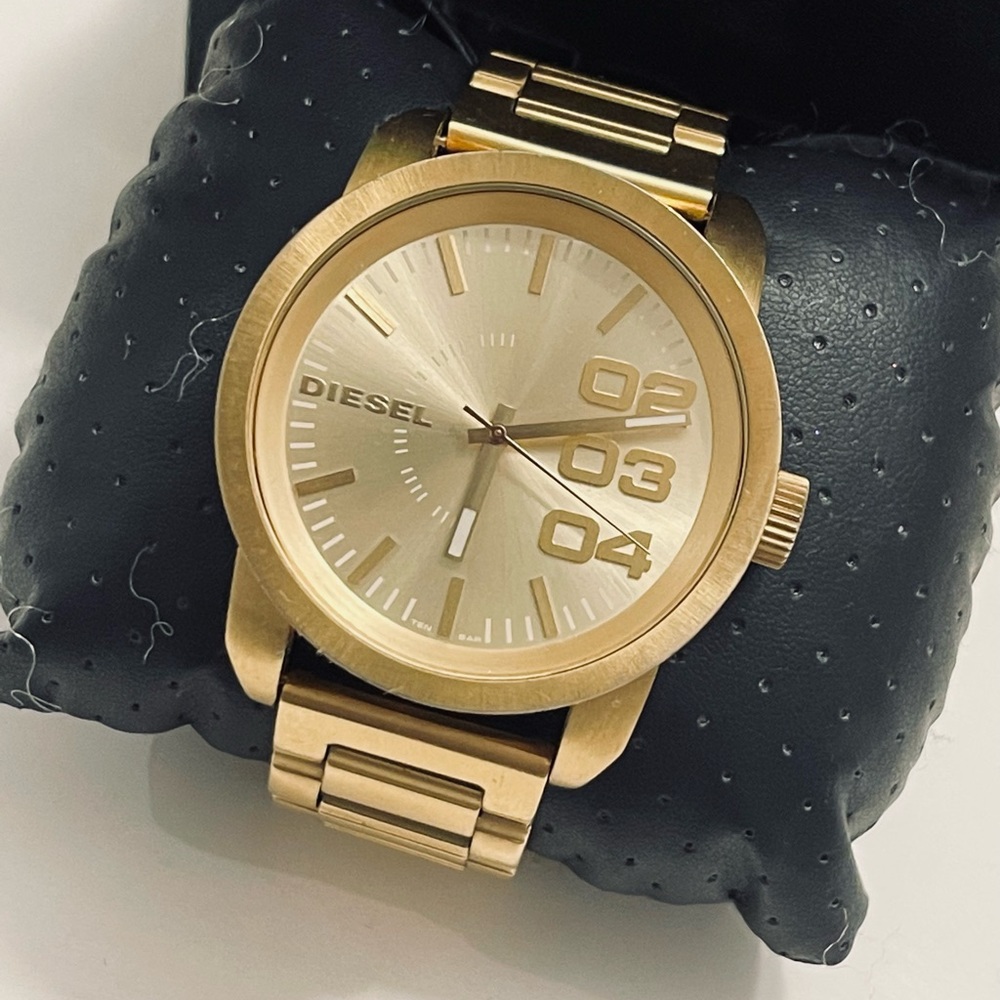 Gold Diesel Watch